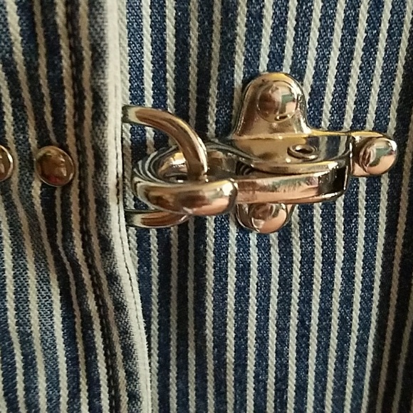 LAUREN JEAN CO. PINSTRIPE DENIM COAT ~🎊HP🎊 - Picture 7 of 7